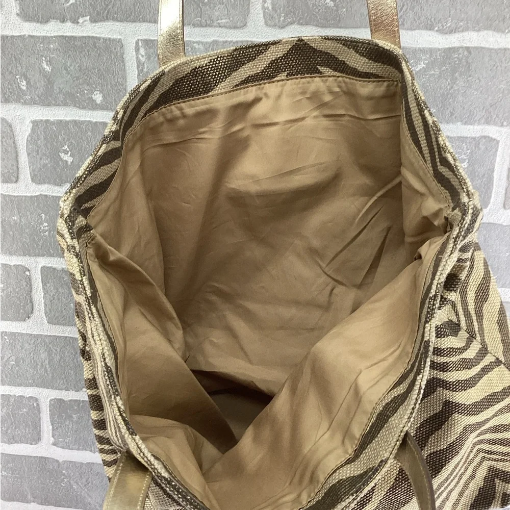 Michael Kors Gold Zebra Print  Tote‎ bag